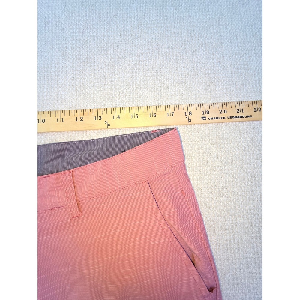 Split Mens Hybrid Walk Shorts Size 34 Pink Slub Texture Quick Dry Surf Casual - Picture 3 of 6